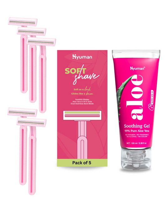SoftShave Razor + Aloe Gel | Smooth Care