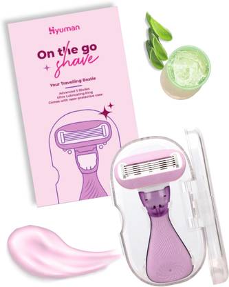 Hyuman Traveller Body Shaving Razor for women |Free Razor case | Travel-friendly mini razor | 1 Unit