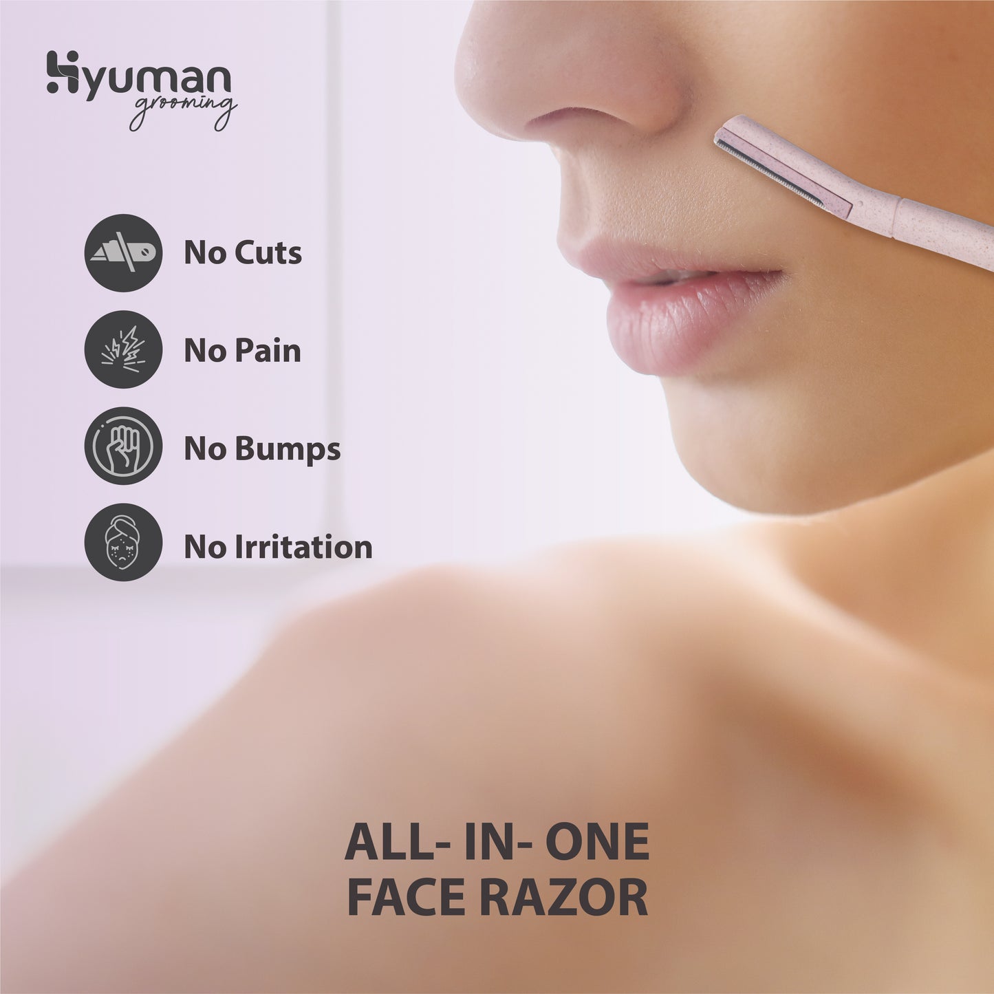 Hyuman Eyebrow & Facial Razor for Women | Face hair removal