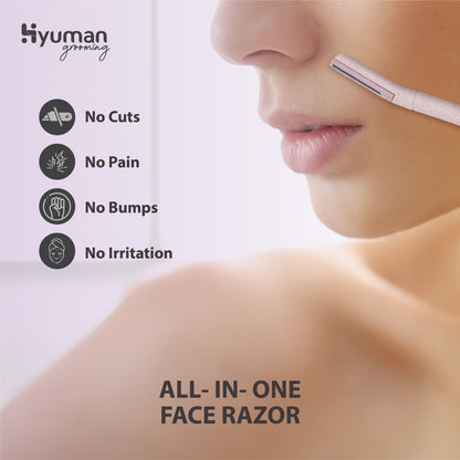 Hyuman Eyebrow & Facial Razor for Women | Face hair removal