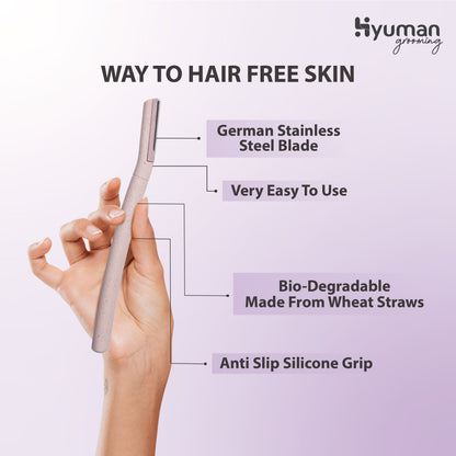 Hyuman Eyebrow & Facial Razor for Women | Face hair removal