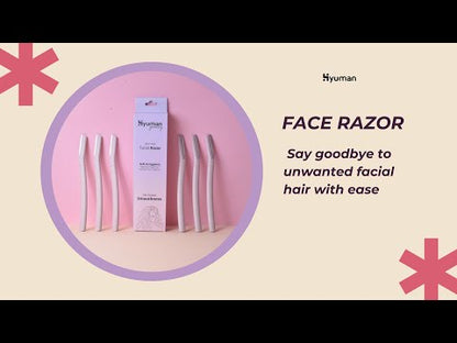 Hyuman Eyebrow & Facial Razor for Women | Face hair removal