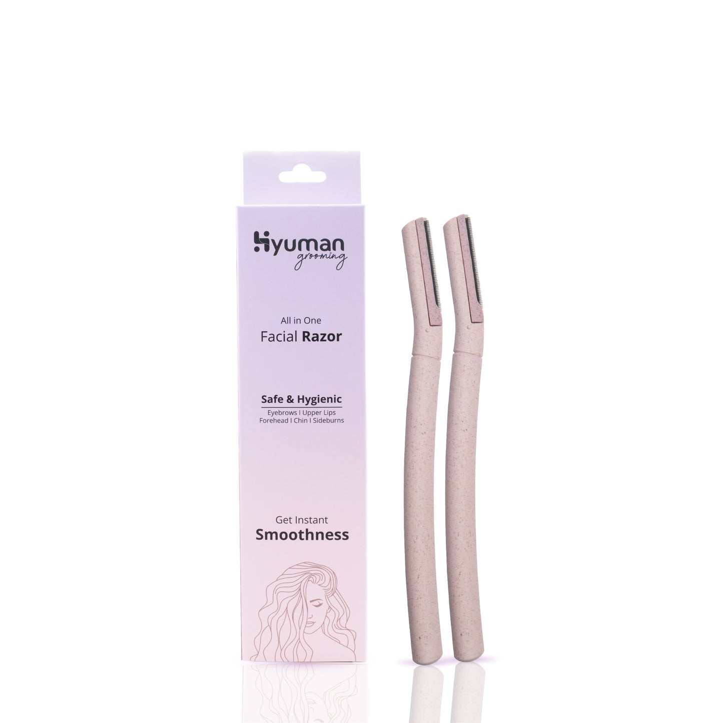 Hyuman Eyebrow & Facial Razor for Women | Face hair removal