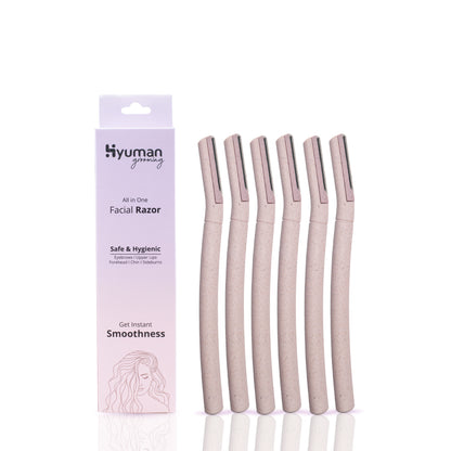 Hyuman Eyebrow & Facial Razor for Women | Face hair removal